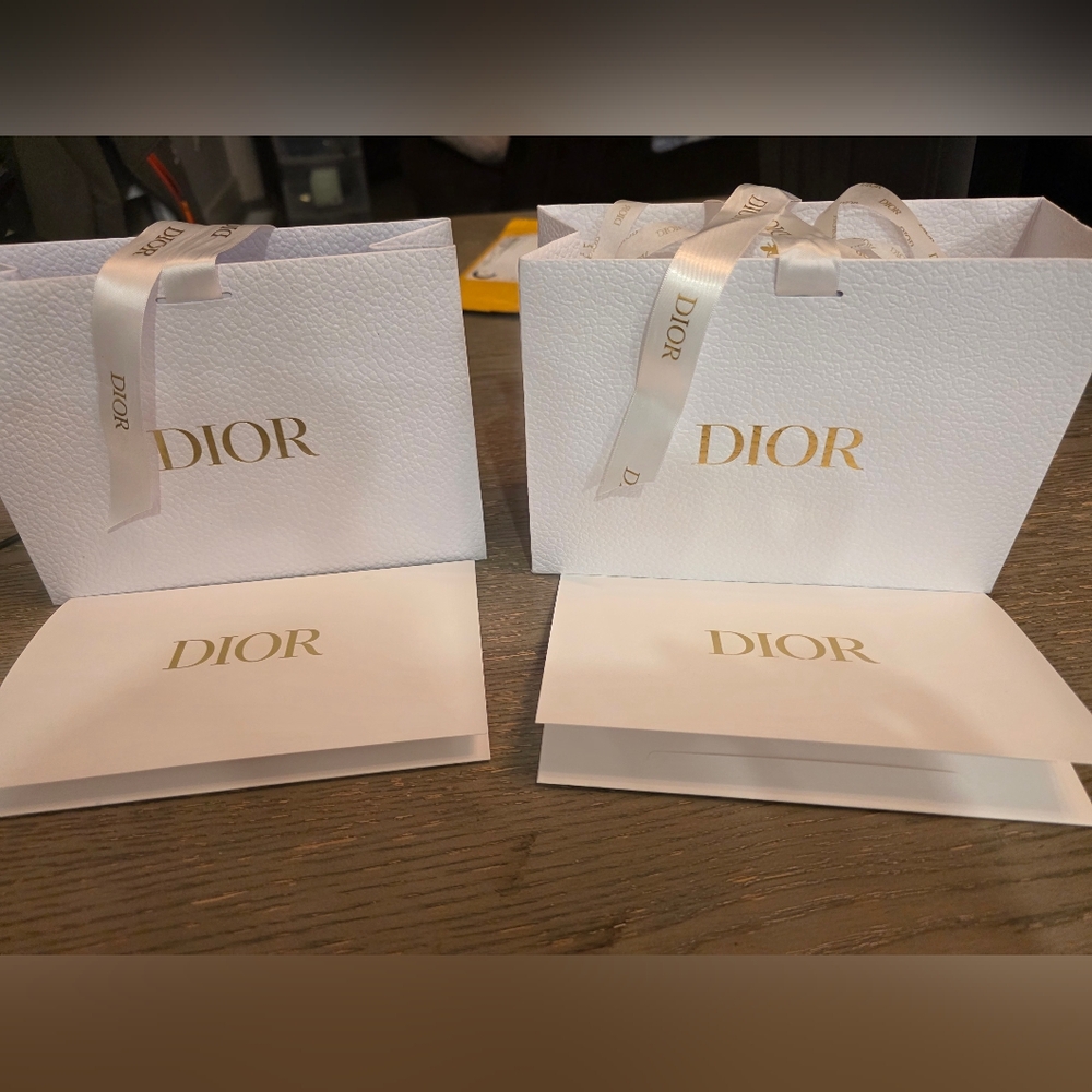 Dior White and Gold Luxury Set*(BAG ONLY) 2 Bag